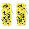Cesta colgante de pared de buganvilias de Amazon transfronteriza Colgante de planta artificial Flor artificial Decoración de patio interior/exterior Paisajismo