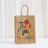 Bolsas de Regalo Serie Día del Maestro Color Kraft Estilo Nuevo, Bolsas de Papel Kraft, Bolsas de Regalo para Fiestas y Festividades
