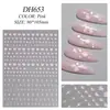 Pegatinas para Uñas de Corazón Personalizables, Lote Mixto de Varios Estilos, Corazón de Color Sólido Simple Versátil Plano, Pegatinas para Uñas DIY Estilo Dh