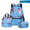 Producto Nuevo Transfronterizo 3D: Set de Tres Piezas con Estampado de Dibujos Animados: Mochila para Estudiante, Lonchera y Estuche - ¡Más Estiloso Que Tú!