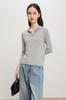 [Ropa de Cuidado de la Piel de Seda] Sudadera con Capucha Estilo Sudadera de Media Cremallera Adelgazante de Temperamento para Mujer Otoño Color Sólido Más Fácil de Combinar Parte Superior Sin Planchar