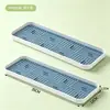BNBSBandeja de Drenaje de Doble Capa para el Hogar de Plástico Rectangular Bandeja para Té Bandeja para Frutas Bandeja para Tazas de Agua Tazas de Té Bandeja de Drenaje