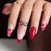 Arte de Unhas Gradiente Transfronteiriça Europeia e Americana Venda Quente Peças de Unha para Usar Unhas Francesinhas Curtas Ovais Avançadas Peças de Unha