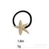 Cuerda para el Cabello de Metal Estrella de Mar Transfronteriza Accesorio para el Cabello con Temática Oceánica Adorno para el Cabello de Aleación Lazo para el Cabello Banda Elástica Cuerda para el Cabello de Alta Elasticidad Venta al por Mayor