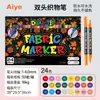 Marcadores de Tela Personalizados, Lavables, No Manchan, Marcadores de Colores para Pintura a Mano DIY, Impermeables, Plumas para Tela que No se Desvanecen