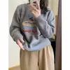 Novo Suéter Jacquard Frutas Bolo Redutor de Idade Estilo Coreano Gola Redonda para Mulheres, Preguiçoso, Grosso, Macio e Ceroso Nova Camisa