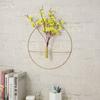 Arte Escandinavo Decoración de Pared Creativa Hierro Colgante para Sala de Estar Decoración de Balcón Colgante de Pared Maceta Colgante Jarrón de Pared Arreglo Floral Decoración Colgante
