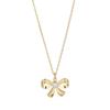 Collar de plata S925 con lazo coreano y perla para mujer de la industria de la decoración Cui Yan, explosiones 2025, cadena de clavícula dulce nicho rojo neto