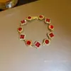 Pulsera Redonda con Hebilla de Flor Incrustada de Diamantes Estilo Coreano, Lujo Ligero, Sensación de Alta Gama, Moderna, Exquisita, Joyería Versátil para Mujeres