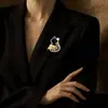 Broche Retrô Peixe Koi e Cabaça Estilo Chinês para Mulheres, Broche Exquisito de Luxo de Alta Qualidade para Hanfu Qipao, Alfinete Acessório para Terno