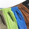 Pantalones Cortos de Seda de Hielo para Hombre Verano Ligeros de Secado Rápido Holgados Deportivos Marca de Moda Pantalones de Cinco Puntos para Hombre Tono Vibrante En Vivo Explosivo Pantalones Casuales
