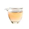 Taza de té de vidrio de borosilicato alto hecho a mano, engrosada, estilo japonés, jarra de té transparente, divisor de té de alto valor, pico, taza de té, vidrio resistente al calor