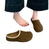 Pantuflas Retro para Mujer 2026 Otoño e Invierno Nuevo Estilo Mocasines Piel Suave Boca Baja Suela Suave Antideslizantes Transpirables Zapatos Birkenstock para Mujer