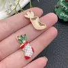 Transfronterizo Mixto 50 Dibujos Animados Navideños Gotas de Aceite Lindo Santa Reno Muñeco de Nieve Colgante Accesorios para Joyería DIY