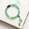 Nueva Joyería de Cerámica Color Caramelo Pulsera de Cuentas Completas Pulsera Femenina para Estudiante Elástica No se Desvanece Pulsera Antigua