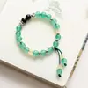 Joyería de Cerámica Jingdezhen Pulsera de Cristal de Círculo Único Regalo para Estudiantes Pulsera de Estilo Étnico Precio Bajo Suministro para Puesto de Transmisión en Vivo