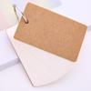 Libreta Portátil de Tarjetas Memo con Anillo de Color en Blanco Hebilla Tarjetas de Palabras en Inglés Carta de Hojas Sueltas Libreta de Bolsillo