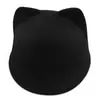 Chapéu Paridade Fofo com Orelhas de Gato Moda Chapéu de Mago Top Hat Feminino Outono e Inverno Lã Sintética Quente Chapéu de Equitação Chapéu de Cavaleiro para Exterior