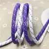 Corda de Poliéster Torcida com Núcleo de 5mm em Cores Contrastantes, Cordão de Cintura Intercolor Verde Escuro, Cordão para Alça de Chapéu, Cordão para Cadarço
