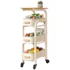 Estante de almacenamiento para cocina, carrito pequeño, de pie, móvil, ahorrador de espacio, adecuado para baños y dormitorios, almacenamiento de múltiples niveles para bocadillos y otros artículos
