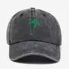 Sombreros de moda para primavera y verano con bordado de palmera, gorras de béisbol unisex para actividades al aire libre, protección solar y sombrilla
