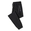 Pantalones Sueltos Casuales de Seda de Hielo de Secado Rápido para Hombre Elásticos Tallas Grandes Pantalones de Seda de Hielo de Comercio Exterior Pantalones de Verano Transpirables Elásticos
