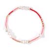 Pulseira de Pérolas de Contas de Arroz Finas Verão Pequena Fresca Doce Pulseira Combinação de Cores Dopamina Pulseira Feminina Tecida à Mão
