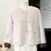 Elegante casaco de lã de outono para mães, novo estilo 2026, casaco curto estiloso e que rejuvenesce para mulheres de meia-idade e idosas, blusa de outono