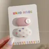Flequillo de Lunares para Niñas Pinza Bb Estilo Coreano Dulce Versátil Pasador para Niñas Ovalado Color Caramelo Pinza Lateral para el Cabello Accesorio para el Cabello