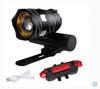 Farol de bicicleta T6 noite andar forte lanterna mountain bike USB farol recarregável acessórios de bicicleta de longo alcance