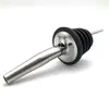 Bico pourer de aço inoxidável para garrafa de vinho transfronteiriço com tampa contra poeira, rolha de garrafa de vinho, bico de metal criativo, pourer para vinho tinto