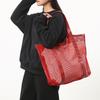 Bolsa de Praia Tote da Moda Grande Capacidade Unissex 2026 Novo Modelo Bolsa de Ombro para Estudante Academia Bolsa de Compras em Malha Esportiva