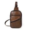 Comercio Exterior Capa Superior Piel de Vaca Bolso de Pecho para Hombre Ligero Bolso de Pecho para Exterior Bolso Cruzado Casual Cuero Genuino Bolso de Pecho para Hombre