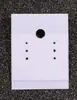 3.5*5cm blanco cartón para aretes gancho tarjeta para aretes puede colgar aretes embalaje tarjeta repujada tarjeta plata 925 tarjeta gruesa