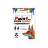 Caneta de Pintura Colorida com Duas Pontas para Pneu de Carro, Caneta de Retoque à Prova d'Água, Marcador Oleoso Colorido de Venda Quente Transfronteiriça, Não Desbota