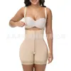 Comércio Exterior plus size Calça Modeladora de Barriga de Cintura Alta com Fivela Efeito Forte Modeladora de Barriga Modeladora Sexy Abertura na Virilha Macacão
