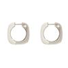 Europeu e Americano Moda Simples Metal Esmalte Branco Brincos de Gota de Óleo Brincos de Fivela de Orelha Avançada de Design de Nicho de Luxo Feminino