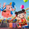 Globos de Nezha de Dibujos Animados con Pinza para Puestos de Mercado Nocturno, Globos de Mariposa de Mano, Suministros de Decoración para Escenas de Cumpleaños al por Mayor