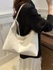 Bolsa de Ombro Tote Popular Feminina para Lazer 2024 Nova Tendência Nicho Estilo Estrangeiro Texturizada Grande Capacidade para o Dia a Dia Versátil