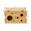 Roda de Exercício para Hamster Transfronteiriça Brinquedo Rolo de Bambu Suporte Múltiplas Especificações Hamster Dourado Visível Roda de Corrida Portátil