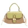 Bolsa pequeña de celebridad de internet para mujer 2022 nuevas bolsas bolsa tejida japonesa Mori retro moda bolsa pequeña portátil tejida de paja