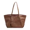 Bolsa Tote de Lujo Retro para el Trabajo, Bolso de Hombro Versátil de Moda Otoño e Invierno 2025 para Mujer
