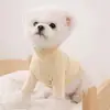 Camiseta de capa base de color sólido con cuello alto, Ropa para mascotas de otoño e invierno, Térmica y cómoda, Adecuada para perros pequeños y medianos para proteger contra el frío