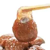 Auténticos tamales de raíz de loto con relleno de cebollín y carne, tamales dulces rellenos puros, producto semiacabado congelado, tamales de raíz de loto con sésamo negro y pasta de frijol rojo