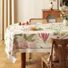 Toalha de Mesa Estilo Americano Impermeável à Prova de Óleo Lavável Resistente ao Calor PVC Base de Mesa Protetor de Superfície de Mesa de Centro Luxuoso High-End