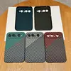 Aplicable a funda para teléfono Pura X View nova15 textura de fibra de carbono tipo piel PC bloqueo de color funda para teléfono Pura80U