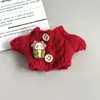 Ropa de muñeca navideña para muñecas de algodón de 14 cm, peluche de perro West Highland White Terrier, accesorios para muñecas, ropa para vestir muñecas