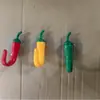 Gancho adhesivo con forma de chile, gancho adhesivo fuerte, gancho de pared sin taladro para colgar ropa, gancho creativo para la entrada, portallaves de pared para el pasillo