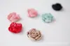 Venta al por mayor piel de ciervo terciopelo coreano flor accesorios para el cabello de joyería DIY 3cm