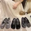 Sapatos Femininos Lantejoulas Estilo Francês, Sapatos Baixos Meio Salto, Novo Modelo 2025, Mules Fechadas Brilhantes Mary Jane para Mulheres, Adequados para Uso Externo